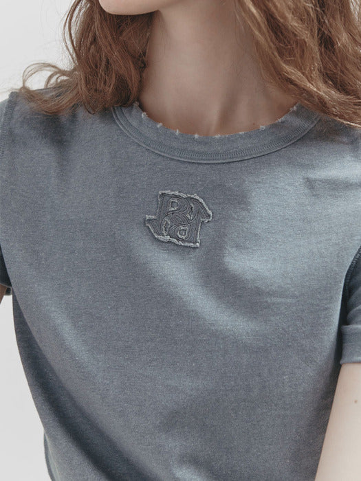 Raive Pigment New Embroidered T-shirt