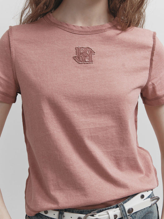 Raive Pigment New Embroidered T-shirt