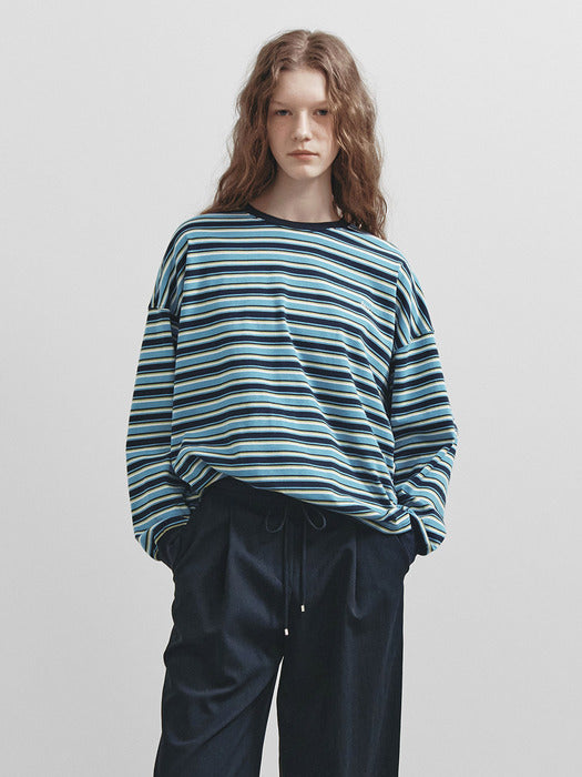 Raive Stripe Overfit Long Sleeve T-shirt