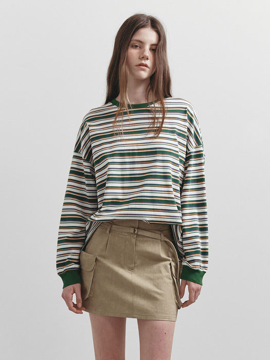 Raive Stripe Overfit Long Sleeve T-shirt