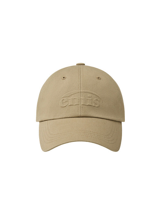 Emis Embossing Logo Ball Cap-Beige