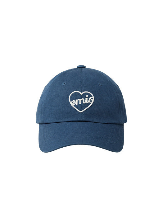 Emis Heart Ball Cap-Blue Green