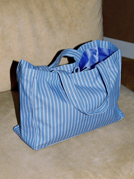 Bernadette Bag Blue Stripe (Cotton)