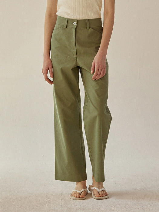 Mango Maniplease Grasse Cotton Pants