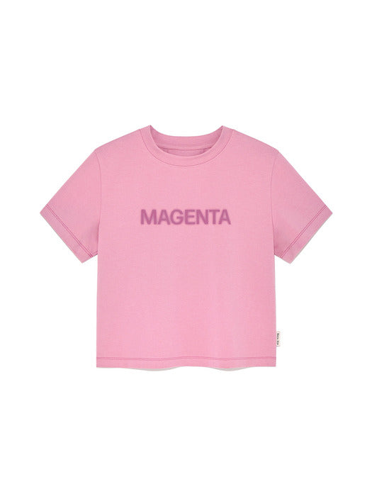 COLOR NAME PRINTING TOP IN PINK