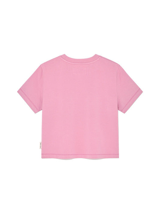 COLOR NAME PRINTING TOP IN PINK