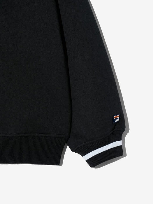 [fila] 헤일리비버 V-neck Sweatshirt_FS2POH2H92F_BLK