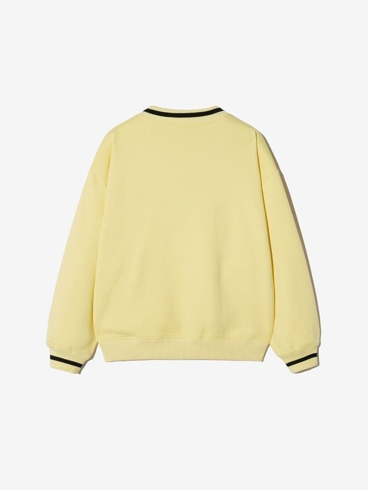 [fila] 헤일리비버 V-neck Sweatshirt_FS2POH2H92F_YLW