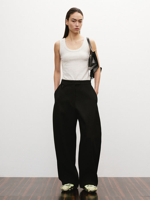 [recto] SCOOP NECK JERSEY TANK TOP (LIGHT GREY)