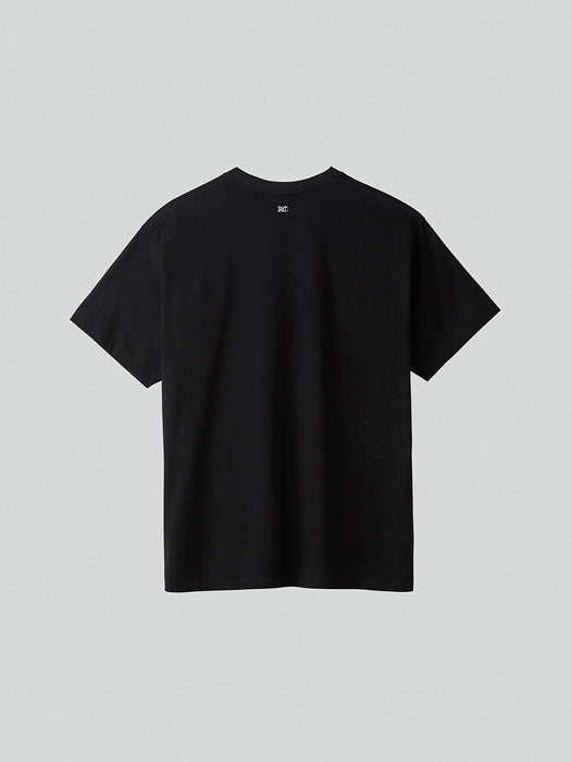 [recto] CASHMERE BLEND LOOSE FIT T-SHIRT (BLACK)