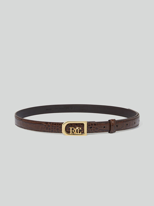 Recto RC Logo Daddy Belt (Vintage Brown)