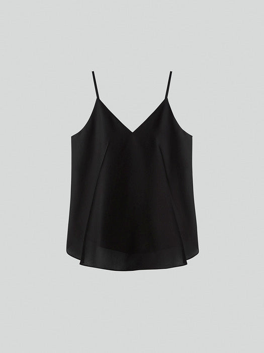 [recto] BACK OPEN CAMISOLE TOP (BLACK)