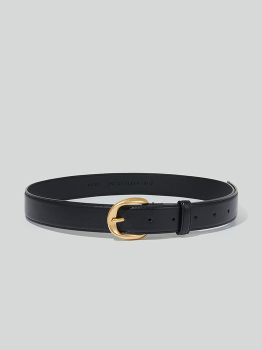 Recto Signature Round Buckle Belt (Gold)