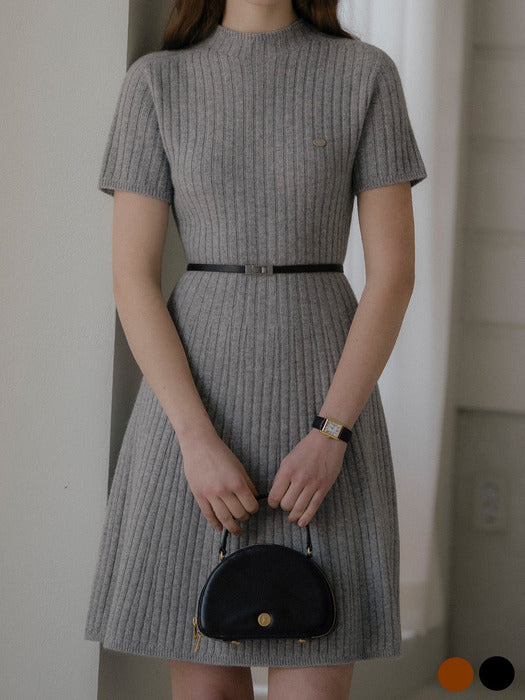 [TILLIDIE] Elegant curve leather belt_[2color]