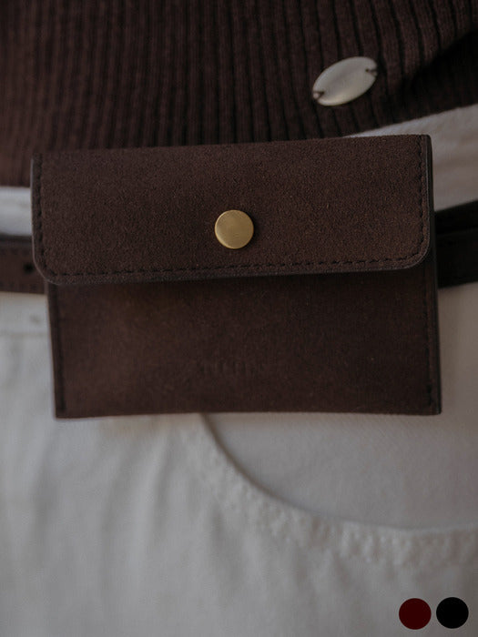 [TILLIDIE] Mini suede belt bag_[2color]