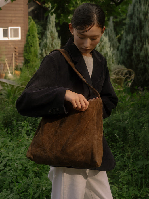 [TILLIDIE] Moon suede shoulder bag_[2color]