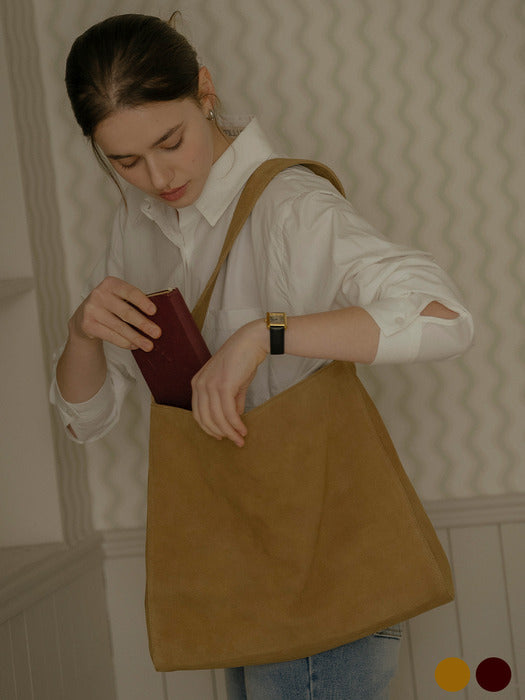 [TILLIDIE] Moon suede shoulder bag_[2color]