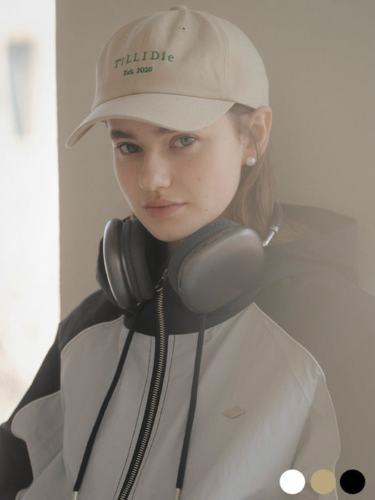[TILLIDIE] Light simple logo cotton baseball cap_[3color]