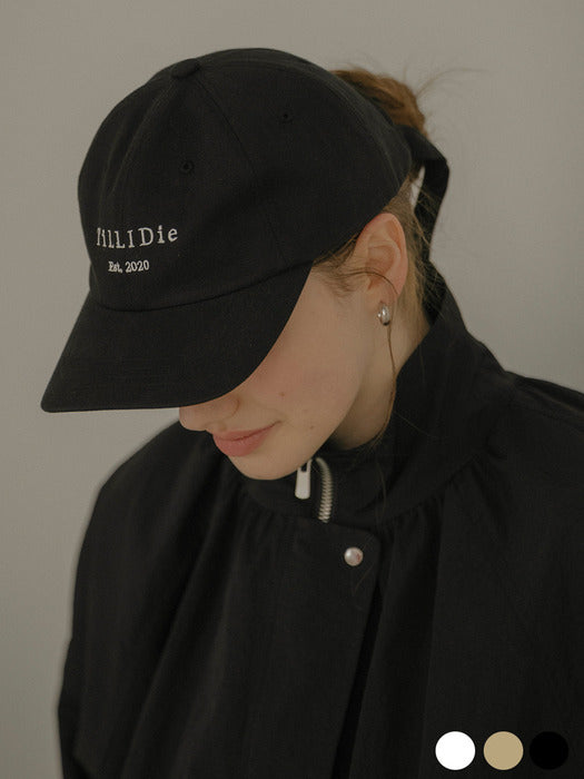 [TILLIDIE] Light simple logo cotton baseball cap_[3color]