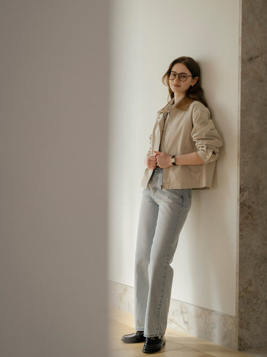 [TILLIDIE] Snow touch denim pants_Light blue