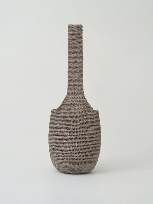 [moia] handmade knit bag (sage gray)