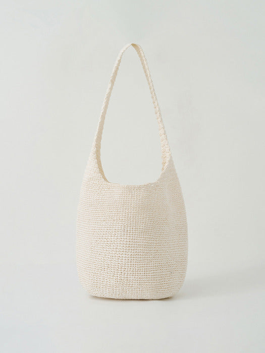 Moia handmade knit bag (ivory)