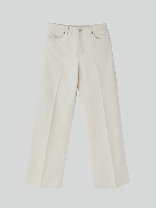 Recto 70S Classic Flared Denim Pants (Ecru)