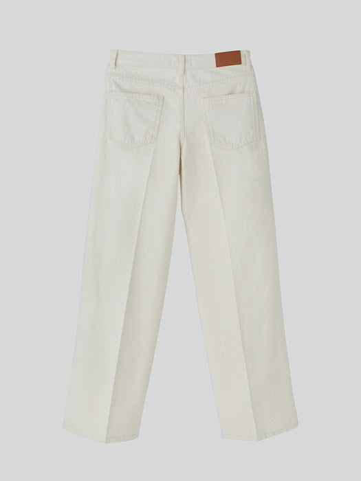 Recto 70S Classic Flared Denim Pants (Ecru)