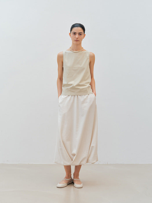 [moia] mesh square flat (ivory)