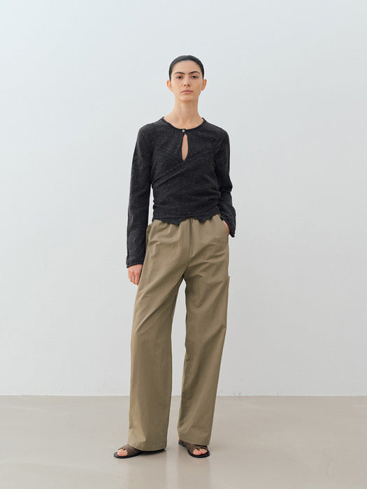 [moia] wrinkle mule (taupe)