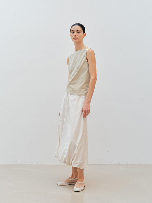 [moia] boat neck t-shirt (lime)