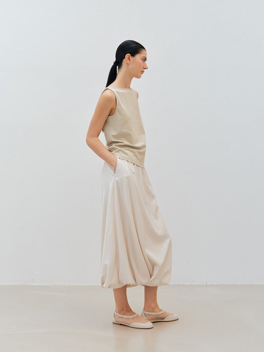 [moia] boat neck t-shirt (lime)