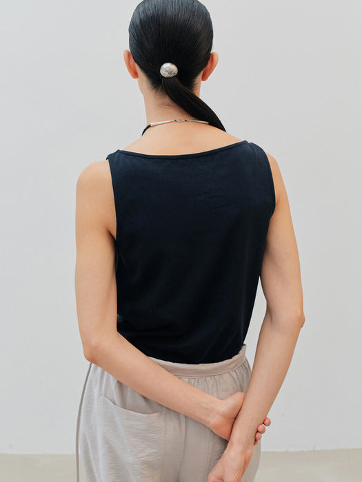 [moia] boat neck t-shirt (navy)