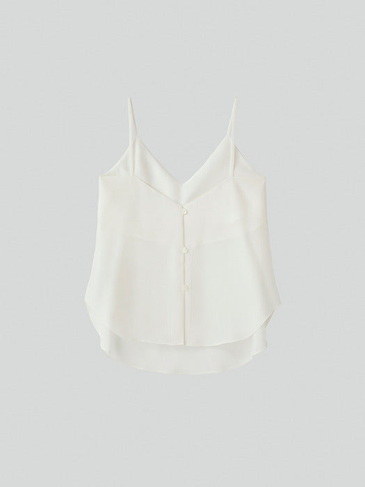 Recto Back Open Camisole Top (Ivory)