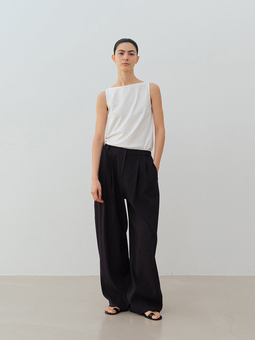 [moia] boat neck t-shirt (white)