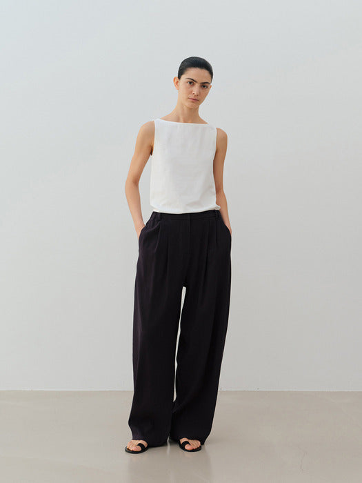 [moia] boat neck t-shirt (white)