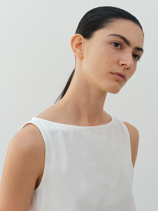 [moia] boat neck t-shirt (white)