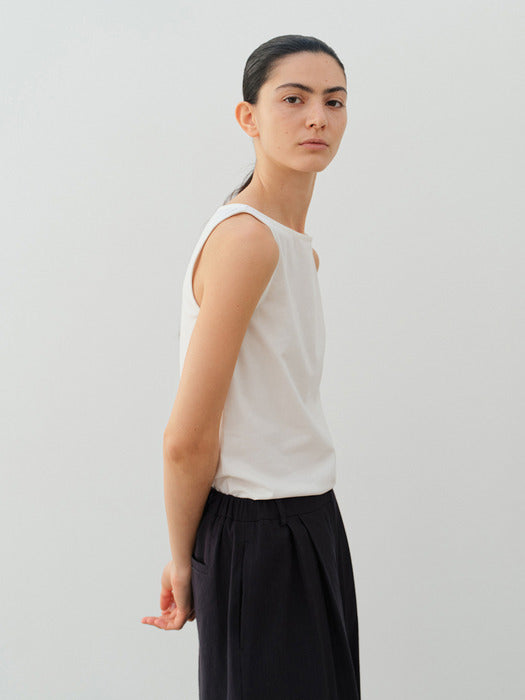 [moia] boat neck t-shirt (white)