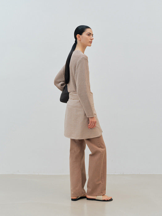 calla round knit (mocha beige)