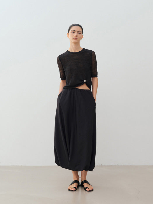 tangle double knit (charcoal)