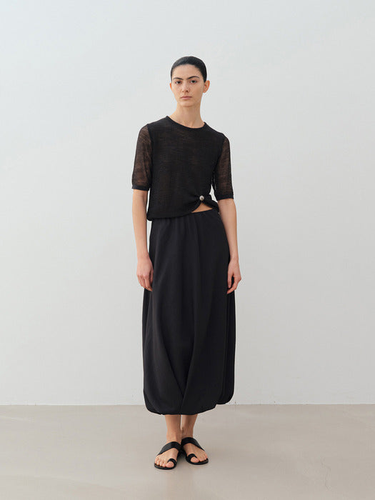 tangle double knit (charcoal)