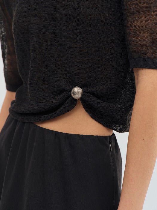 tangle double knit (charcoal)
