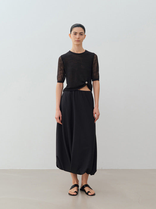 tangle double knit (charcoal)