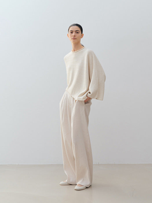 [moia] navajo round knit (ivory)