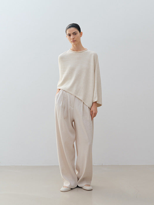 [moia] navajo round knit (ivory)