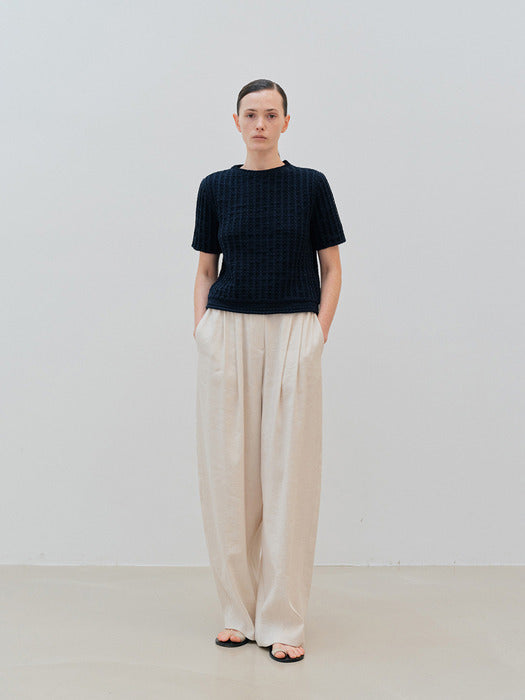 Moia patio crop knit (navy)