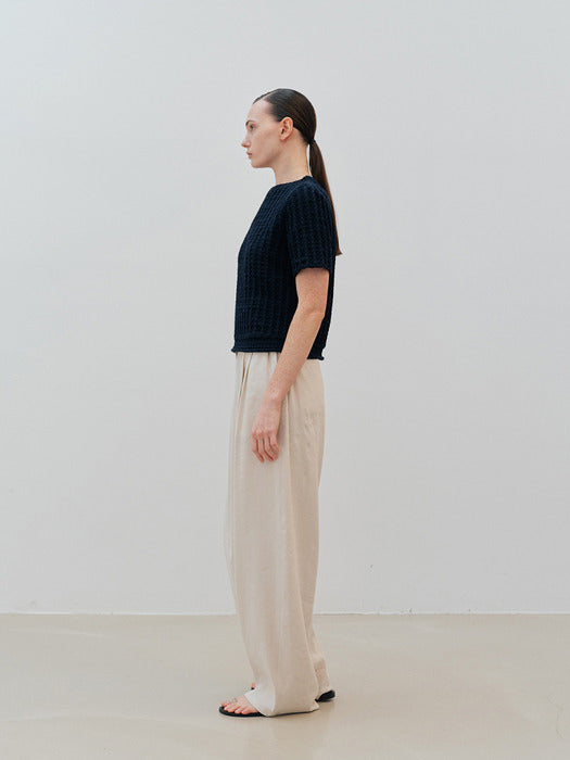 patio crop knit (navy)