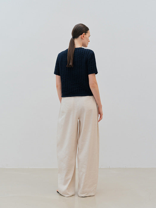 Moia patio crop knit (navy)