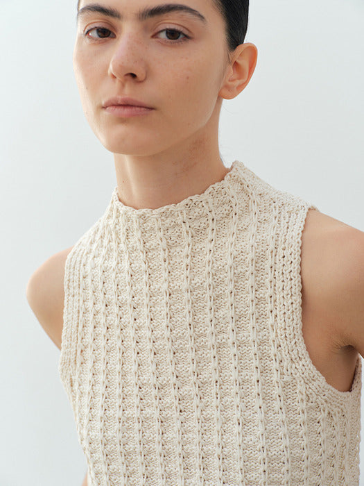 [moia] patio knit top (ivory)