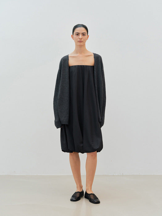 [moia] iris cardigan (charcoal)